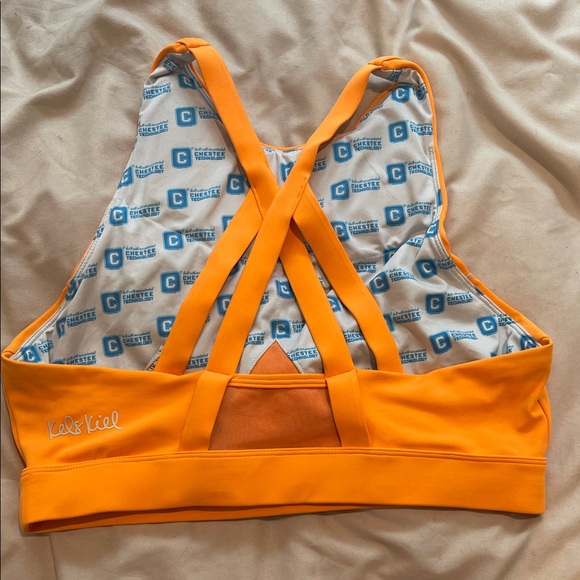 The Chestee Kels Kiel Orange Sports Bra - Picture 2 of 5